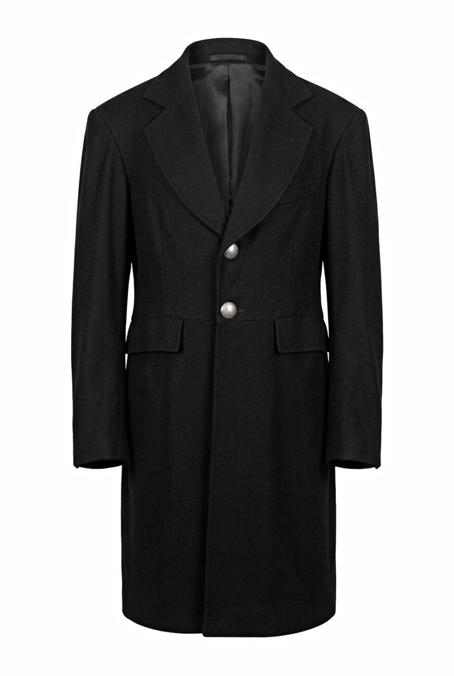 WAH MAKER True West Outfitters Men's Black Wool Lined Button Frock Coat 38